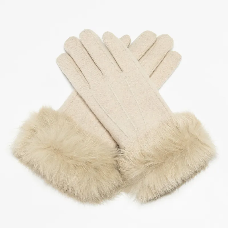 Shanghai Story Wool Blend Knit Gloves Women's 5 Colors-27