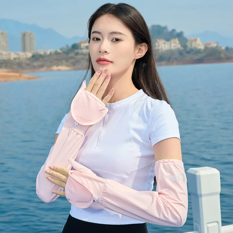 Shanghai Story Polyester, Elastane Sun Protection Sleeves Women's-21