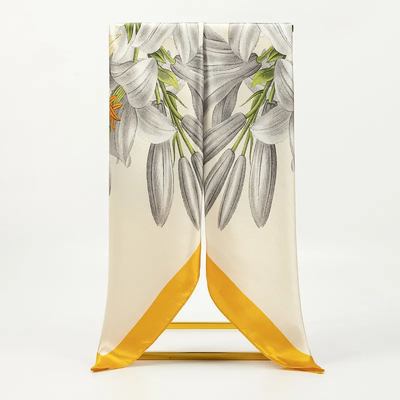 Shanghai Story 100% Polyester Silk Scarves Women's-101