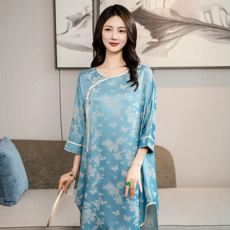 Shanghai Story Nightgown Women's Morning Mist Blue-3