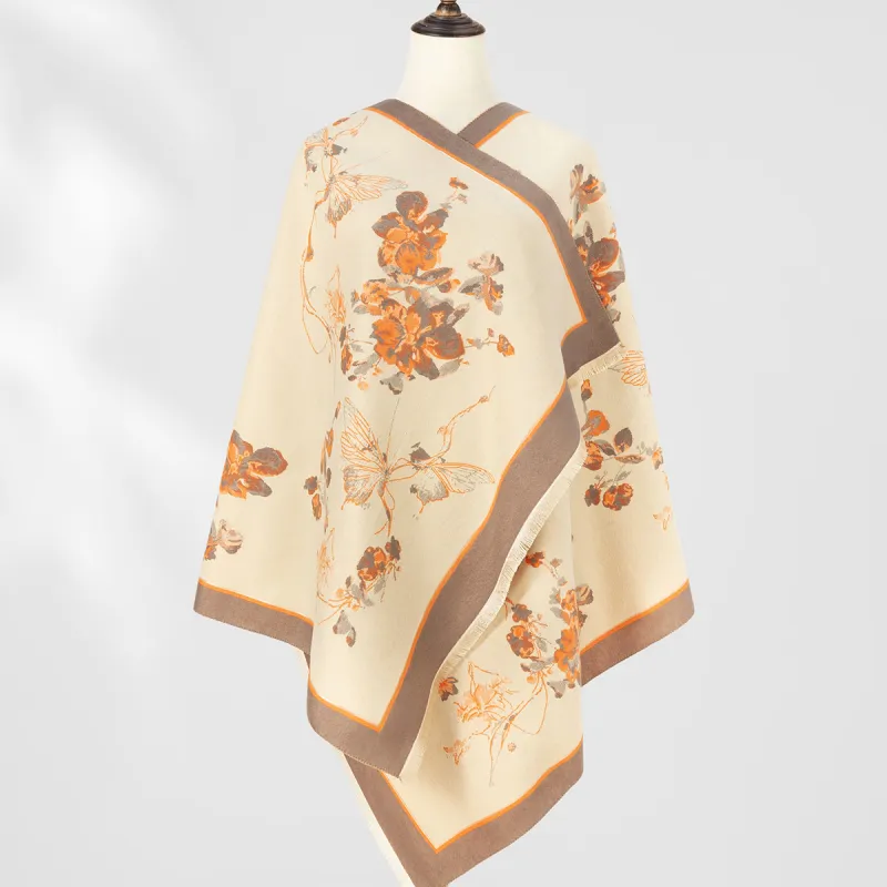 Shanghai Story Polyester Knit Scarves Women's-20