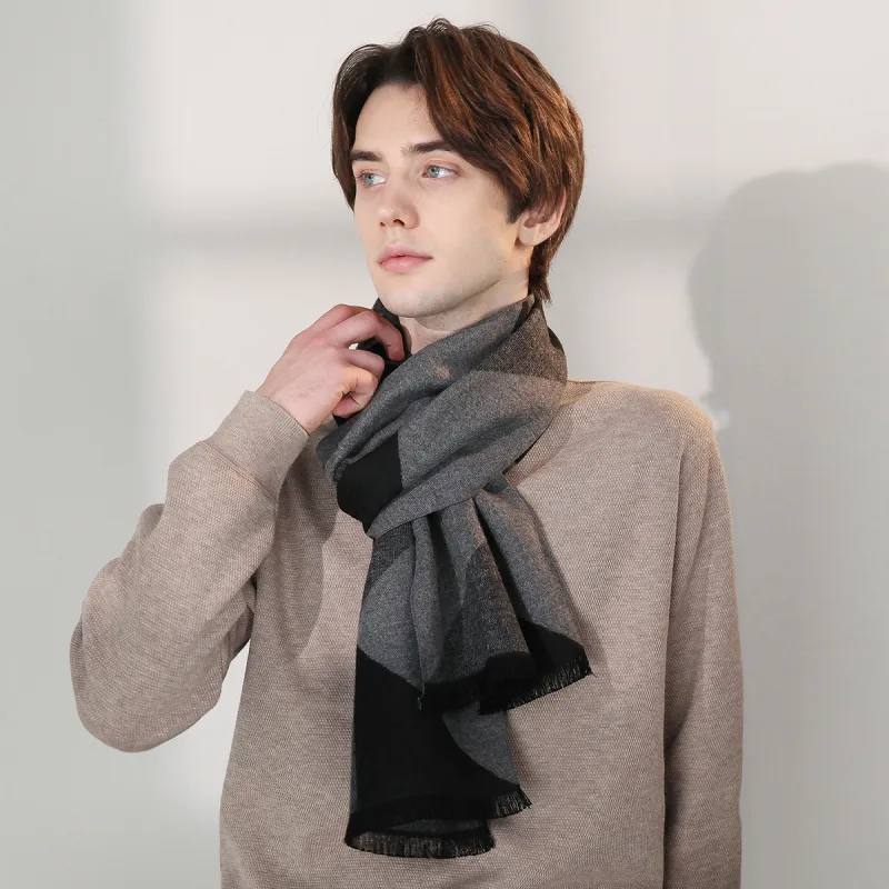 Shanghai Story Polyester Knit Scarves Men's-42