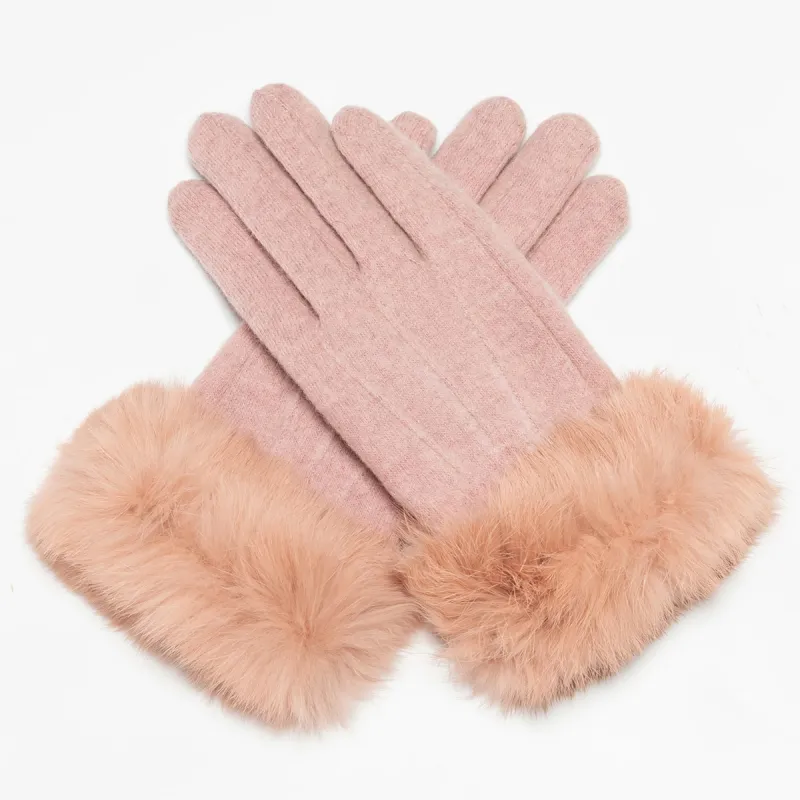 Shanghai Story Wool Blend Knit Gloves Women's 5 Colors-3