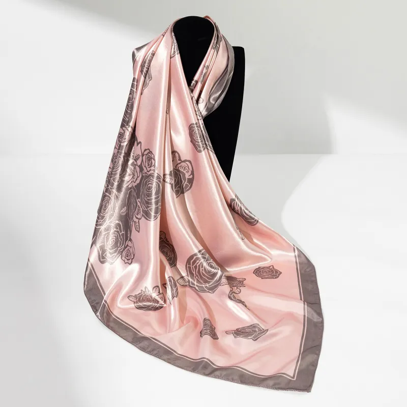 Shanghai Story 100% Polyester Silk Scarves Women's-85