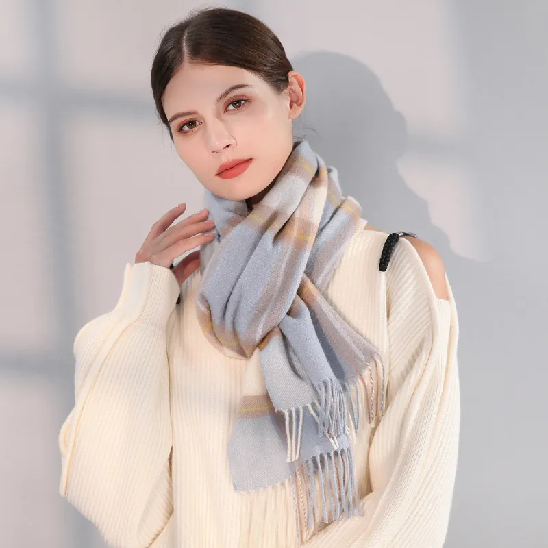 Shanghai Story Sheep Wool Knit Scarves Unisex-2