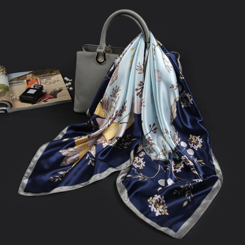 Shanghai Story 100% Polyester Silk Scarves Women's-53