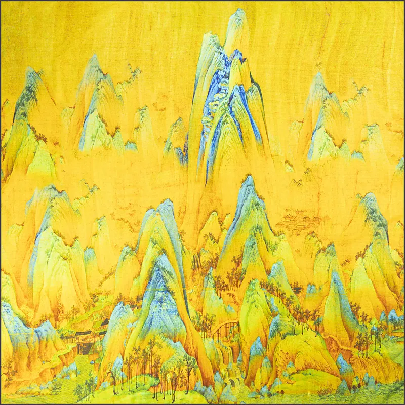 Shanghai Story 100% Mulberry Silk Silk Scarves Women's-19