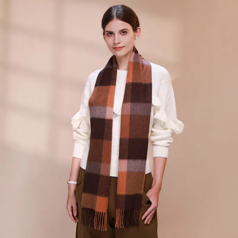 Shanghai Story Sheep Wool Knit Scarves Unisex-60
