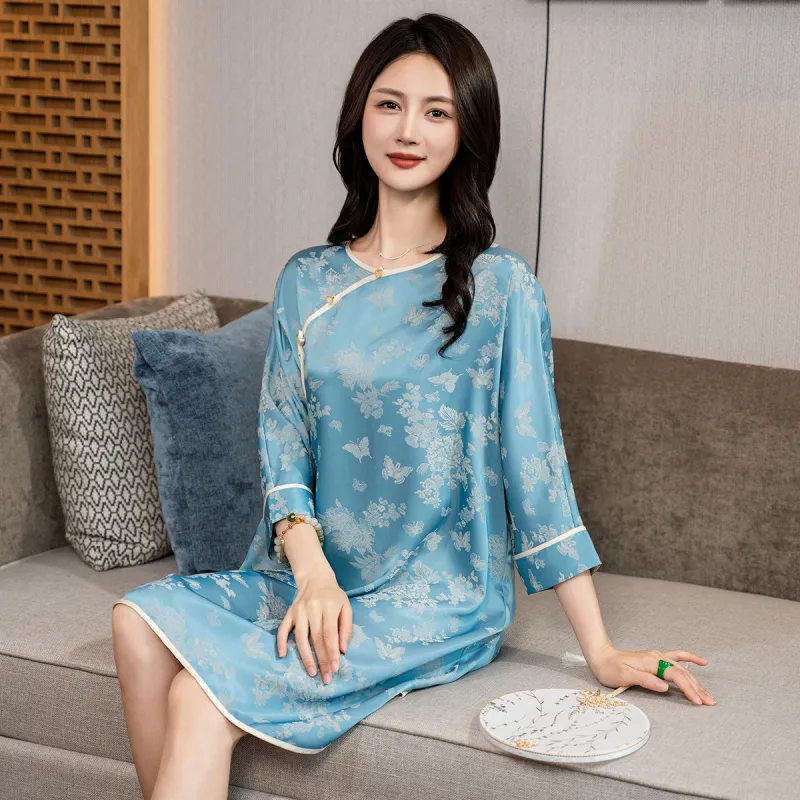 Shanghai Story Nightgown Women's Morning Mist Blue-4