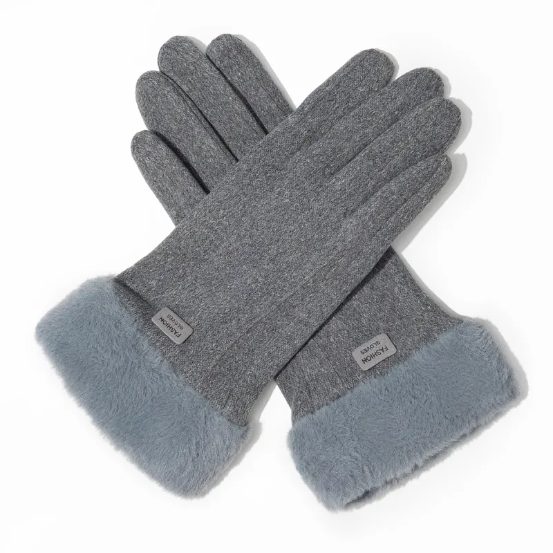 Shanghai Story Polyester Knit Gloves Women's-9