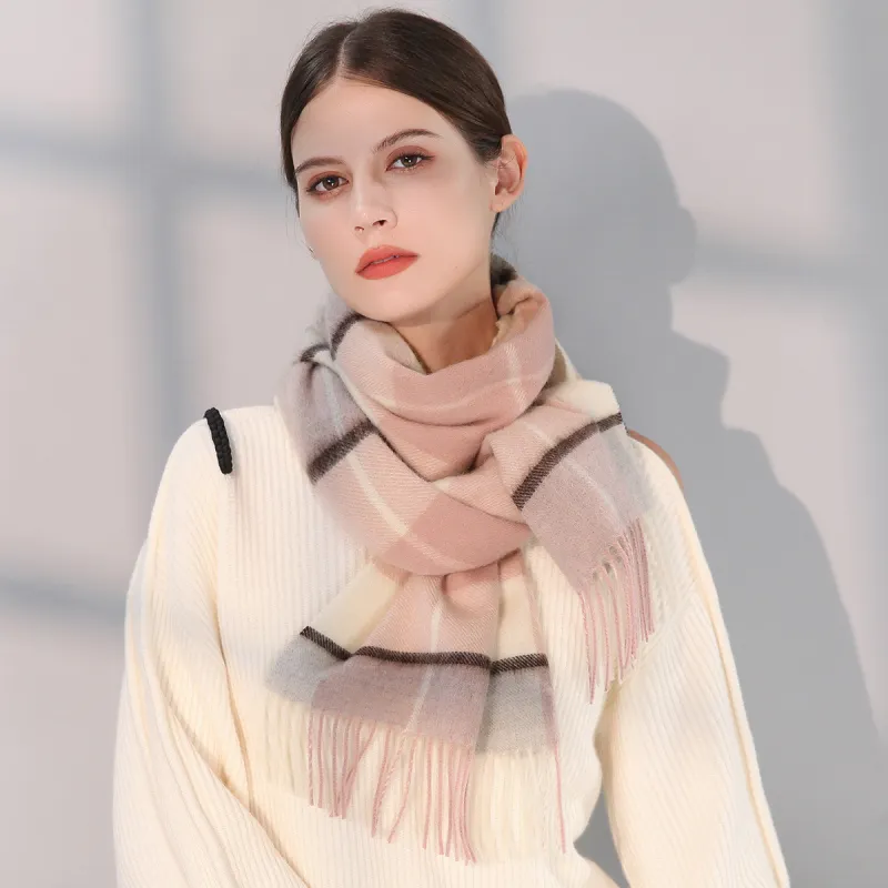 Shanghai Story Sheep Wool Knit Scarves Unisex-5