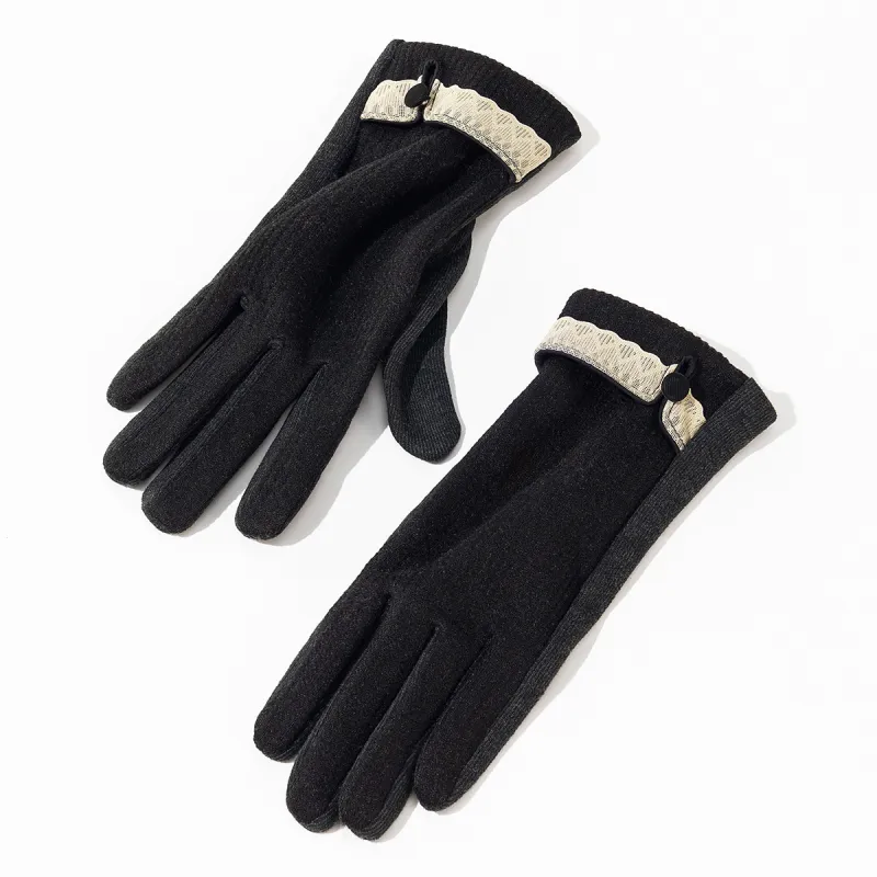 Shanghai Story Blend Knit Gloves Women's Available In 5 Colors-9