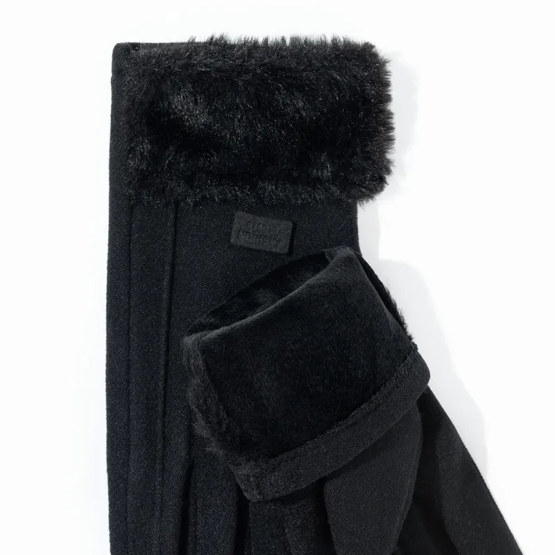 Shanghai Story Polyester Knit Gloves Women's 3 Colors-11