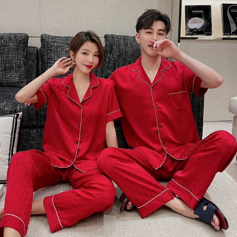 Shanghai Story Pajama Set Unisex Red-10