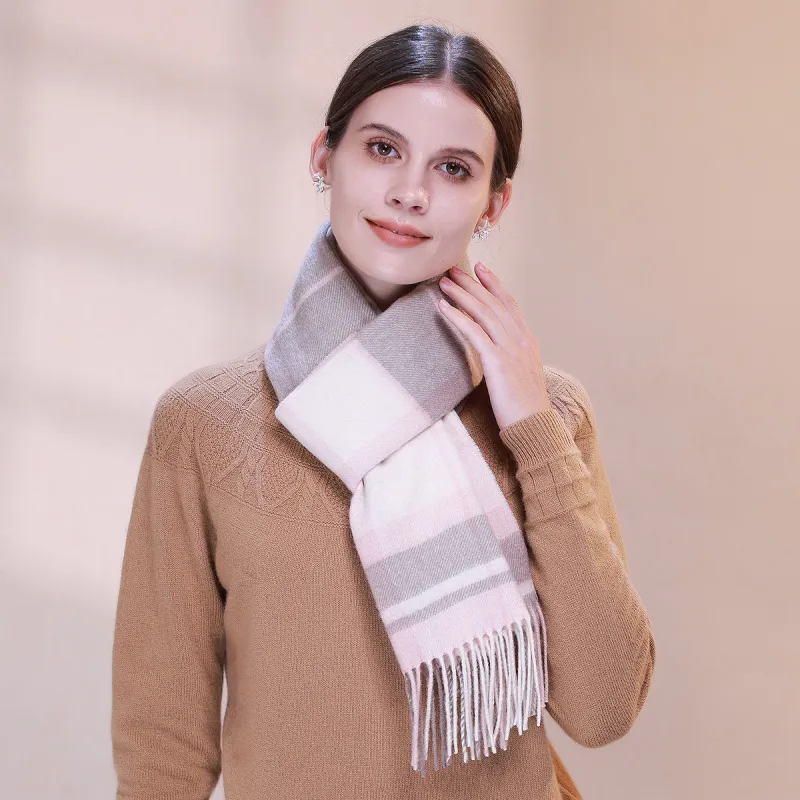 Shanghai Story Sheep Wool Knit Scarves Unisex-46