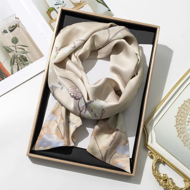 Shanghai Story 100% Mulberry Silk Scarves Women's-1