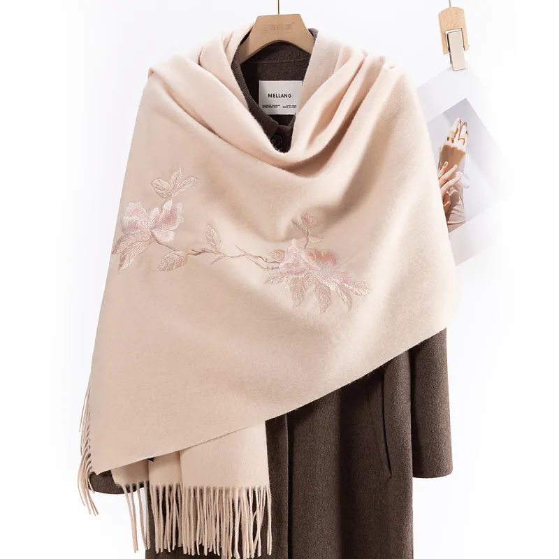 Shanghai Story Sheep Wool Knit Scarves Women's-3