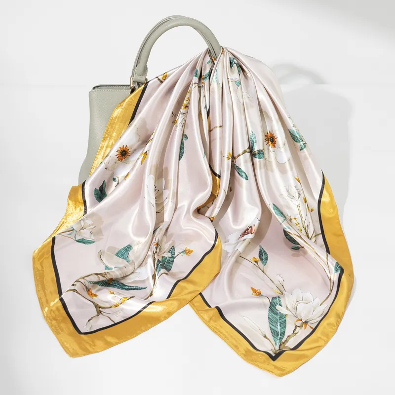 Shanghai Story 100% Polyester Silk Scarves Women's-30