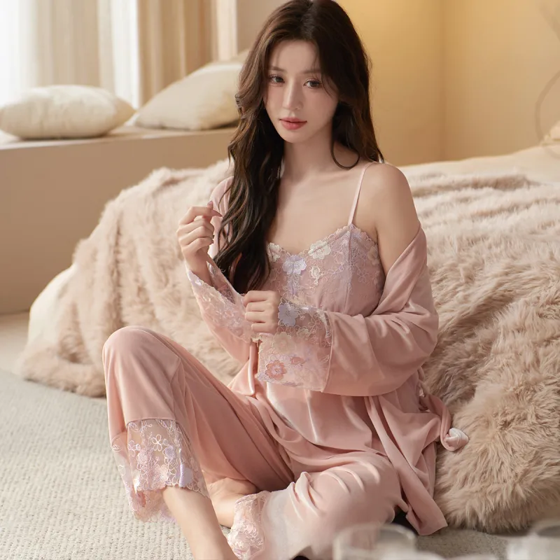 Shanghai Story Pajama Set Women's 3 Piece Set-13