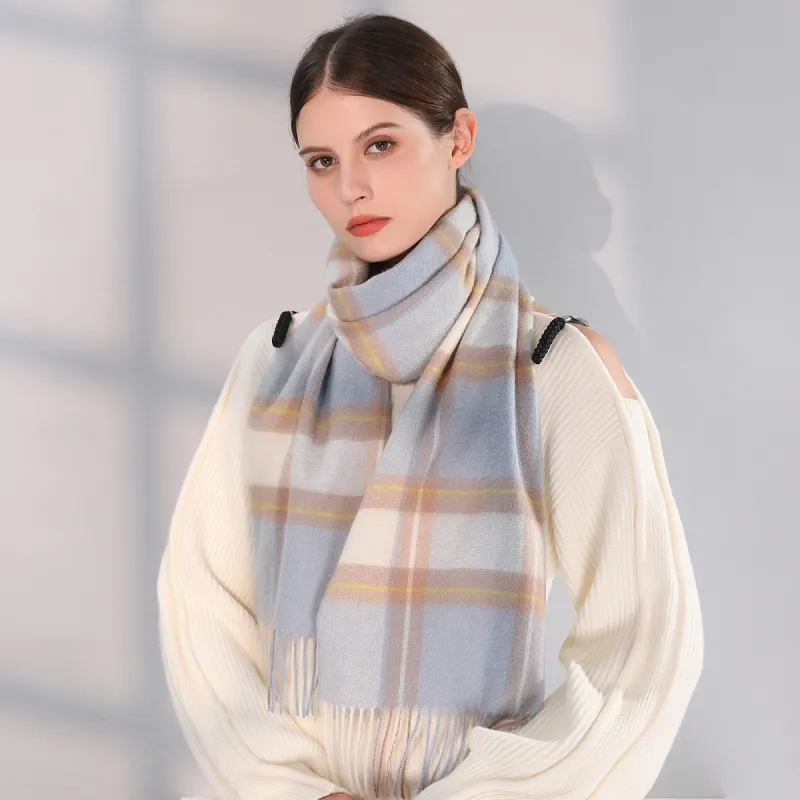 Shanghai Story Sheep Wool Knit Scarves Unisex-1