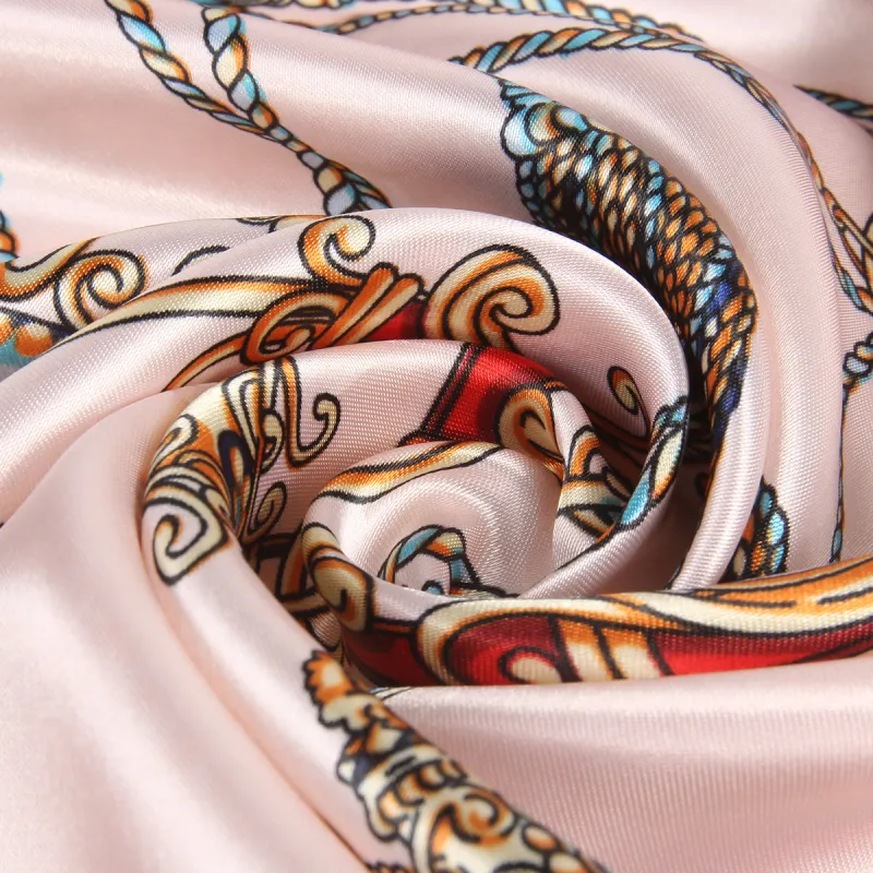 Shanghai Story 100% Polyester Silk Scarves Women's-23