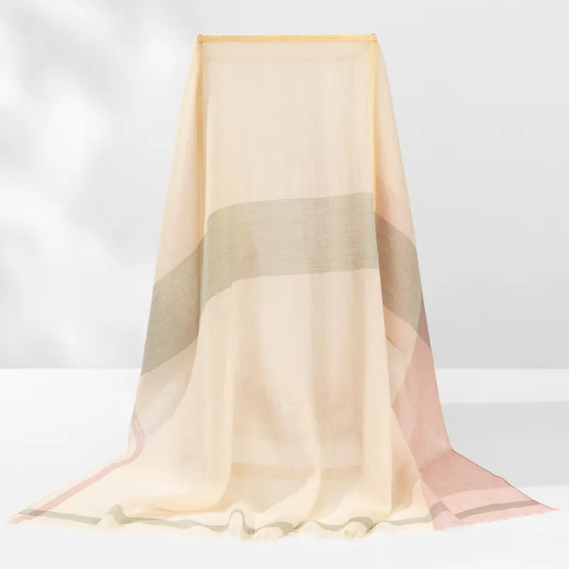 Shanghai Story Sheep Wool Knit Scarves Women's 7 Colors Available For Selection-10
