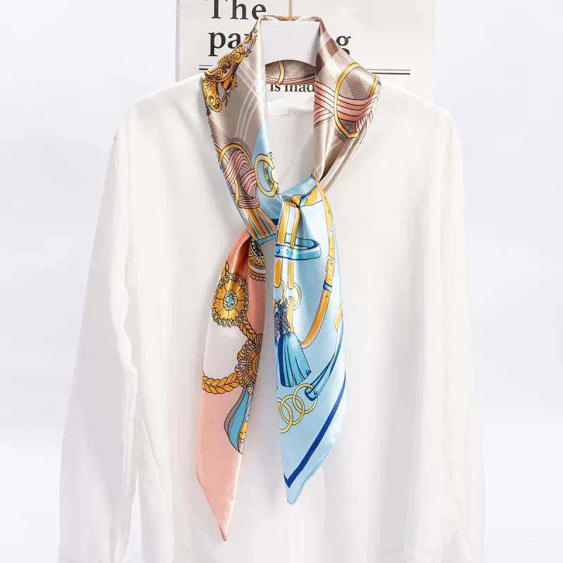 Shanghai Story 100% Polyester Silk Scarves Women's-38