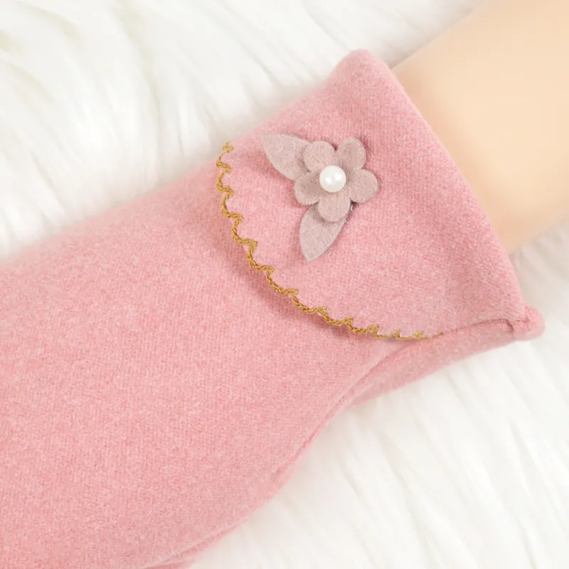 Shanghai Story Polyester Knit Gloves Women's-10
