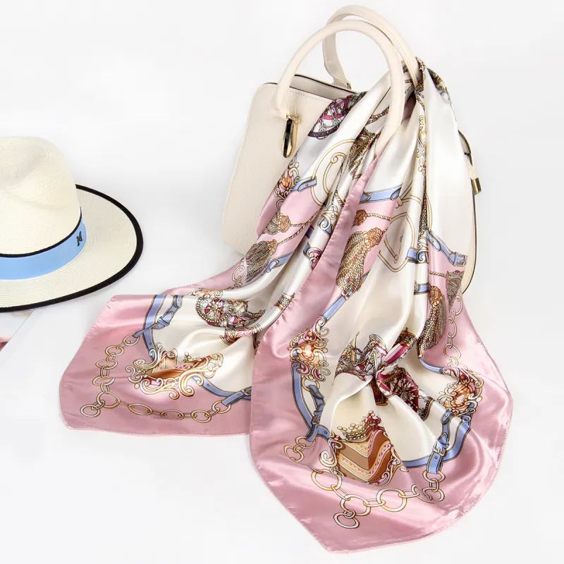 Shanghai Story 100% Polyester Silk Scarves Women's-14