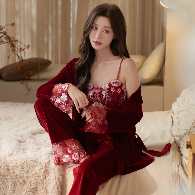Shanghai Story Pajama Set Women's 3 Piece Set-4