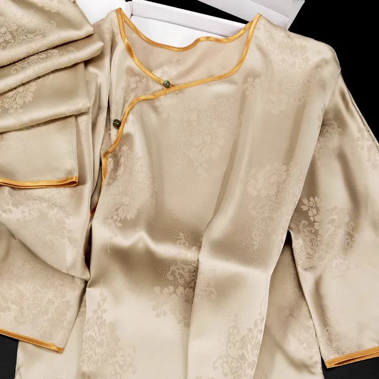 Shanghai Story Pajama Set Women's Champagne Gold-3