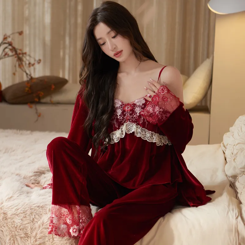 Shanghai Story Pajama Set Women's 3 Piece Set-5