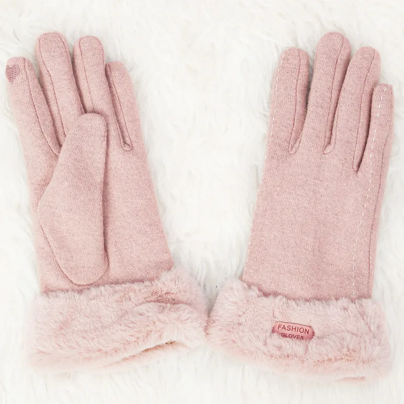 Shanghai Story Wool Blend Knit Gloves Women's-2