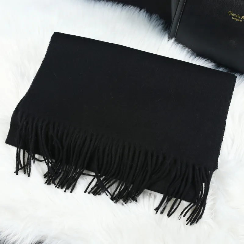 Shanghai Story 100% Sheep Wool Knit Scarves Unisex Multiple Colors-21