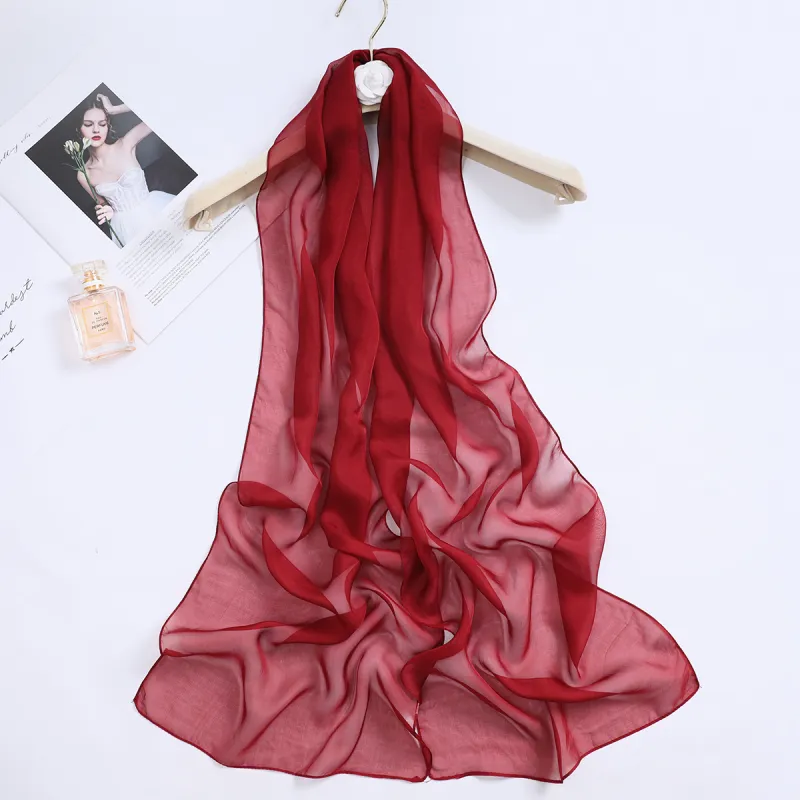 Shanghai Story 100% Mulberry Silk Silk Scarves Women's-17
