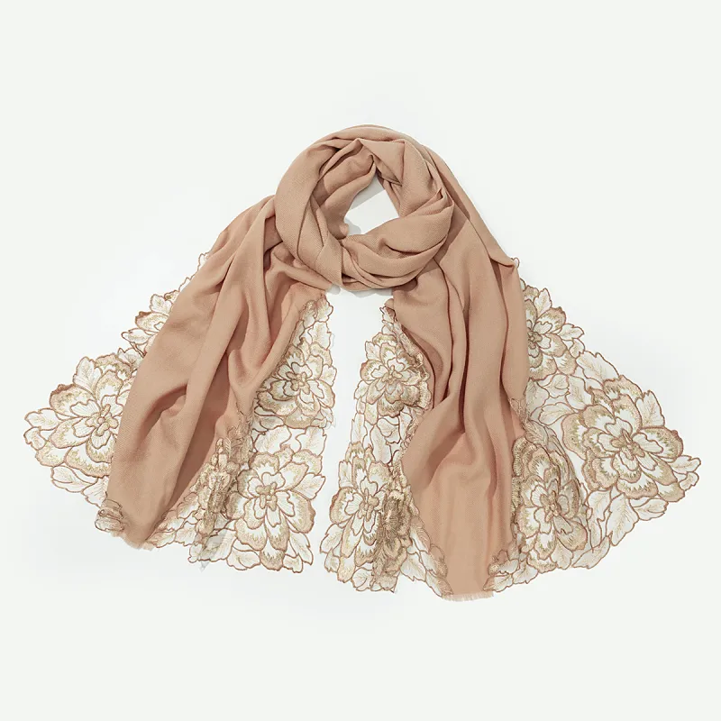 Shanghai Story 100% Sheep Wool Shawls Women's Fragrance Collection 3 Colors Available-15