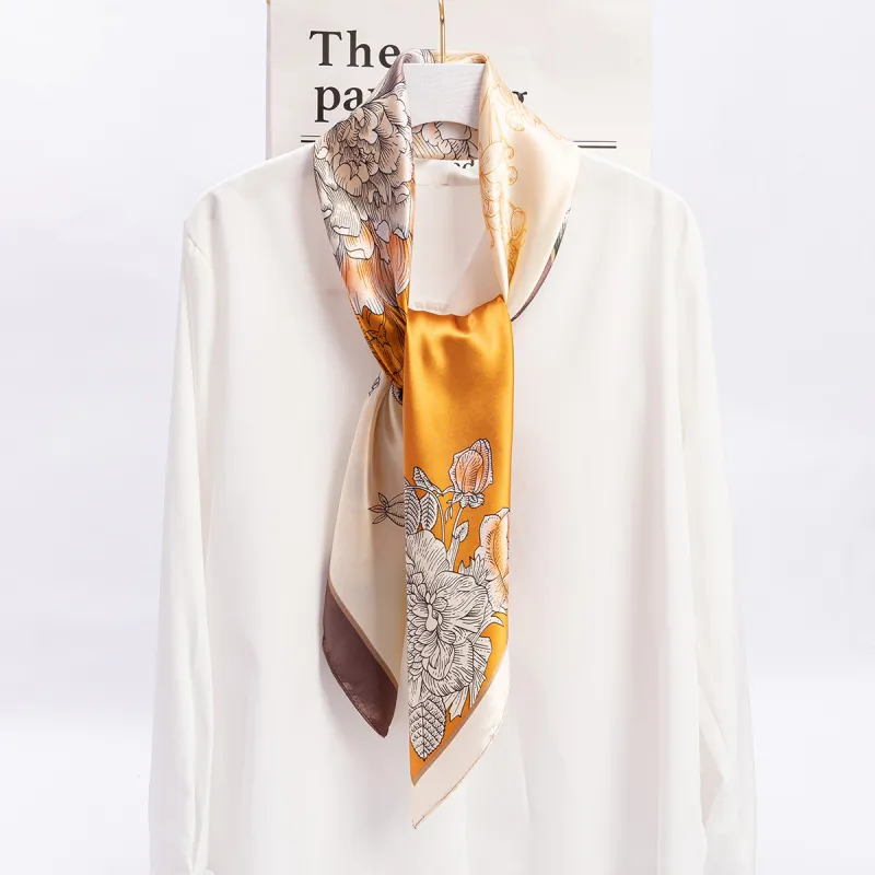 Shanghai Story 100% Polyester Silk Scarves Women's-20
