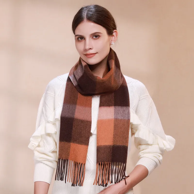Shanghai Story Sheep Wool Knit Scarves Unisex-59