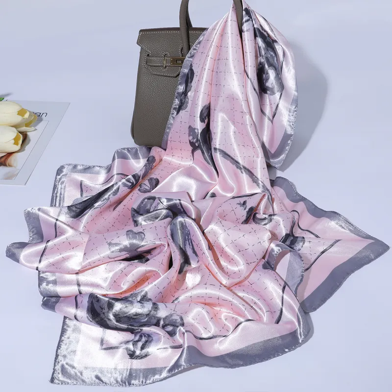 Shanghai Story 100% Polyester Silk Scarves Women's-112