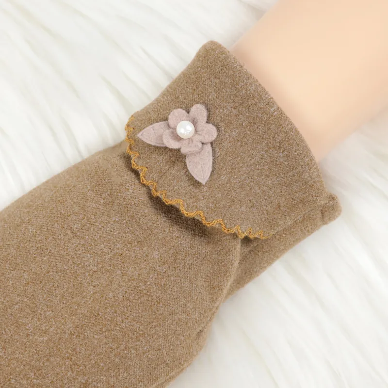 Shanghai Story Polyester Knit Gloves Women's-16