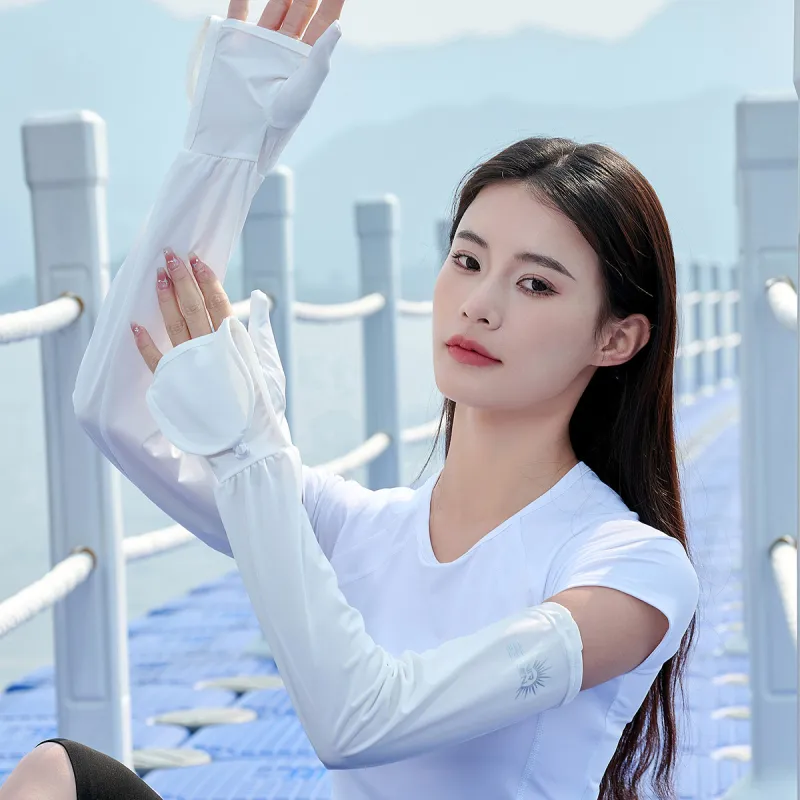 Shanghai Story Polyester, Elastane Sun Protection Sleeves Women's-10