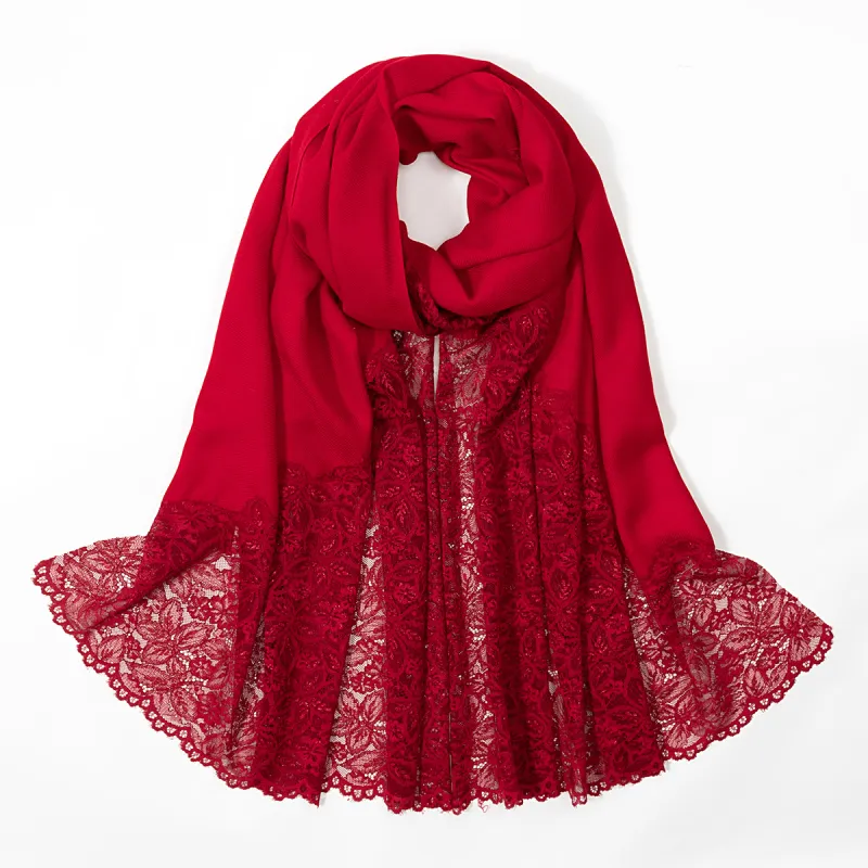Shanghai Story 100% Sheep Wool Shawls Women's Fragrance Collection 3 Colors Available-19