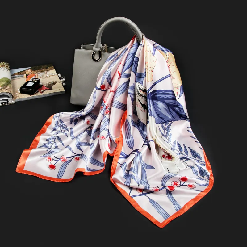 Shanghai Story 100% Polyester Silk Scarves Women's-41