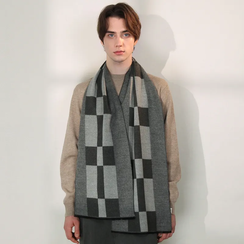Shanghai Story Polyester Knit Scarves Men's-12