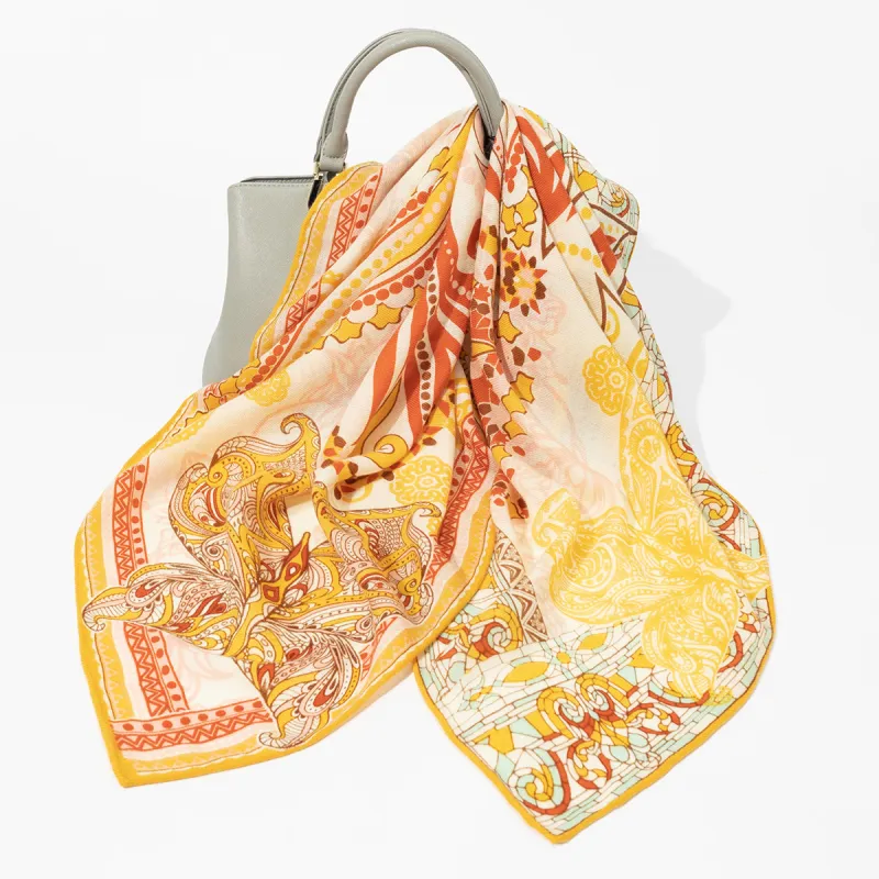 Shanghai Story Sheep Wool Knit Scarves Women's 6 Colors Available For Selection-10