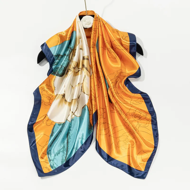Shanghai Story 100% Polyester Silk Scarves Women's-89