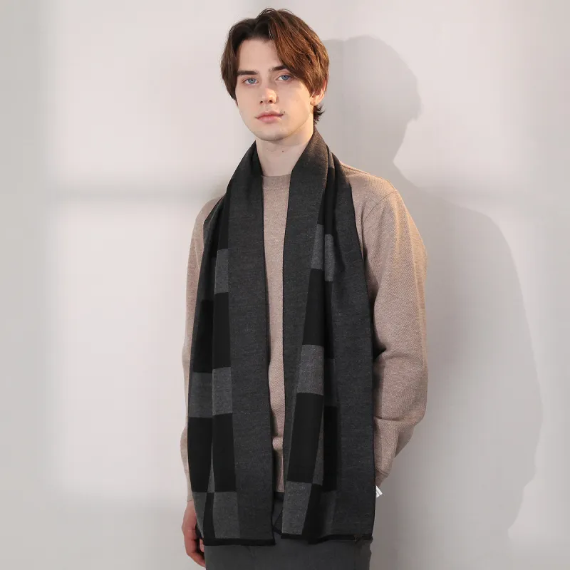 Shanghai Story Polyester Knit Scarves Men's-18