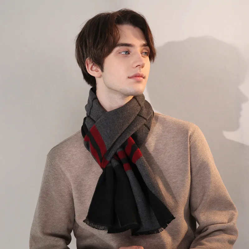 Shanghai Story Polyester Knit Scarves Men's-72