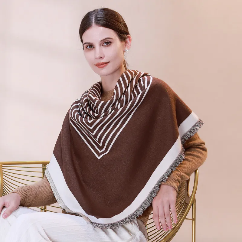 Shanghai Story Polyester Knit Scarves Women's-24
