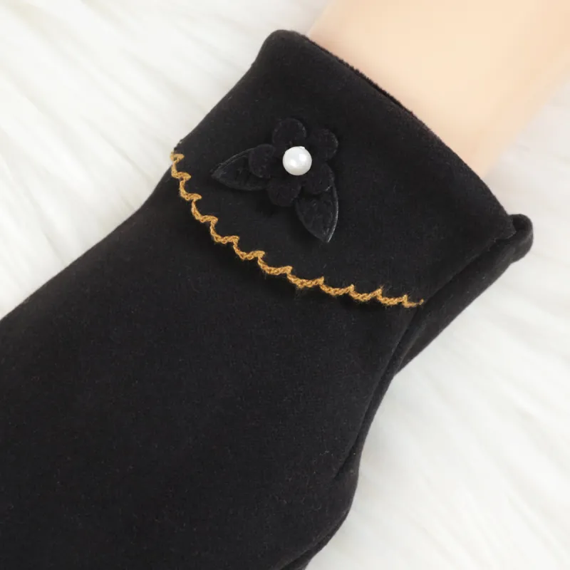 Shanghai Story Polyester Knit Gloves Women's-4